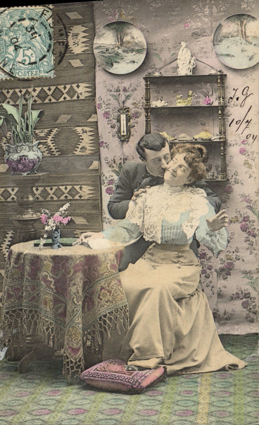 VINTAGE POSTCARD Fantasy Woman