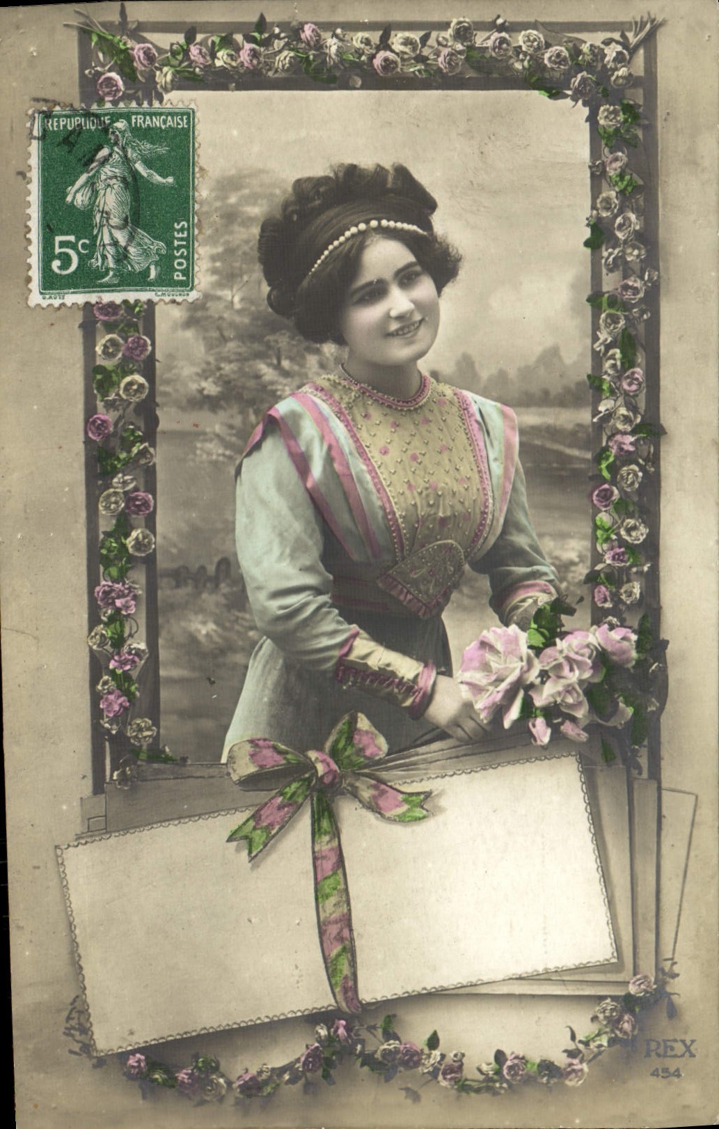 VINTAGE POSTCARD Fantasy Woman