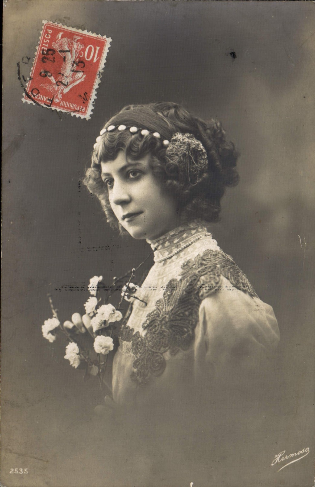 VINTAGE POSTCARD Fantasy Woman