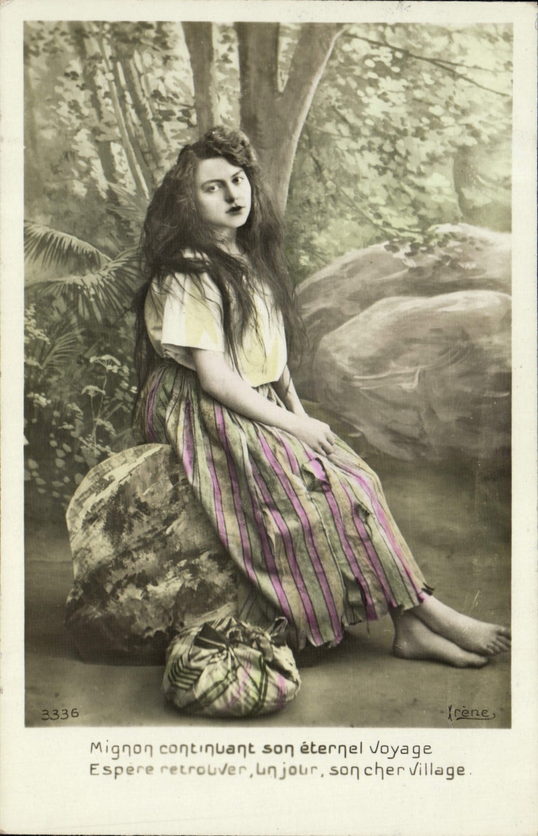 VINTAGE POSTCARD Fantasy Woman