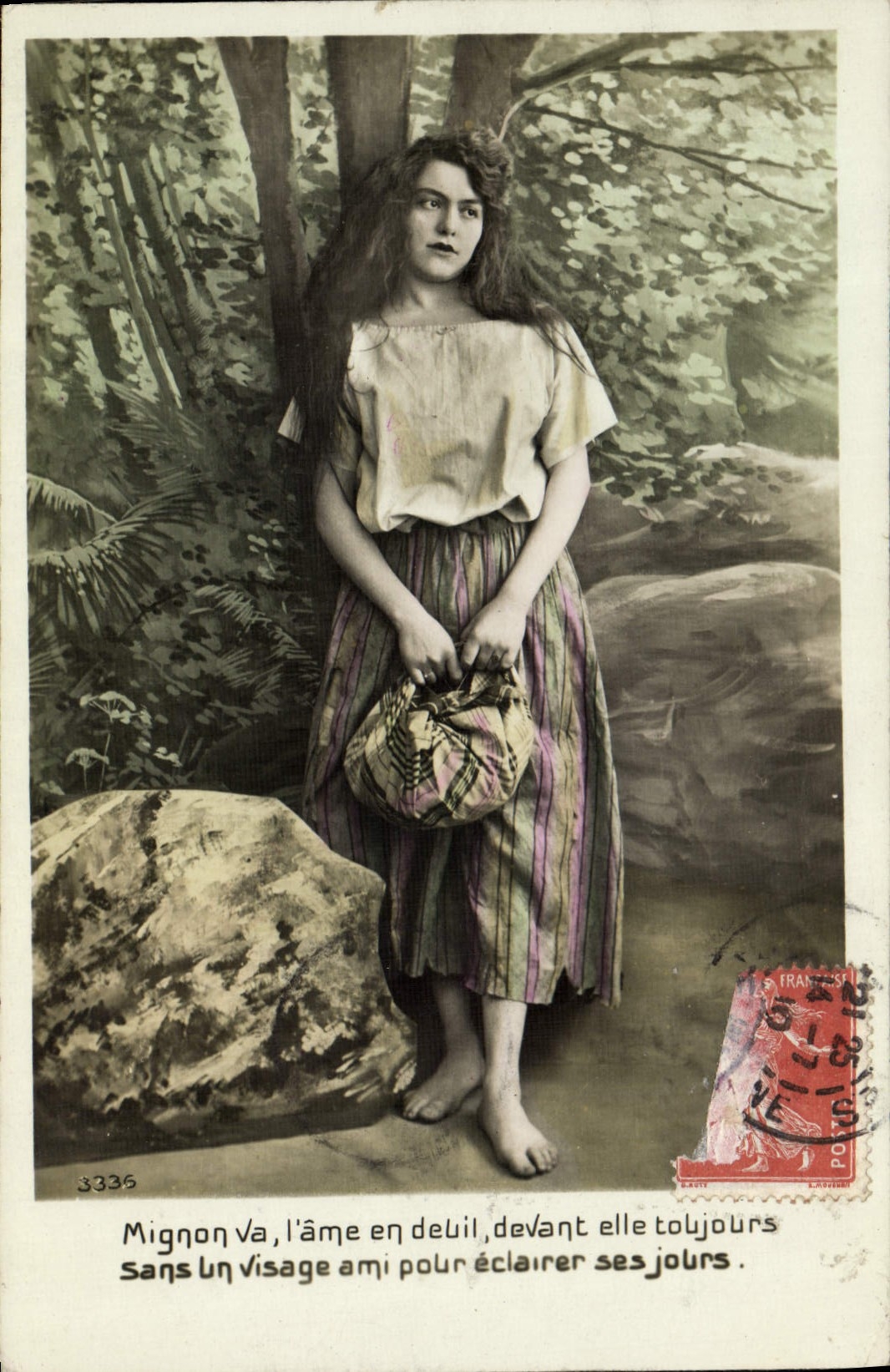 VINTAGE POSTCARD Fantasy Woman