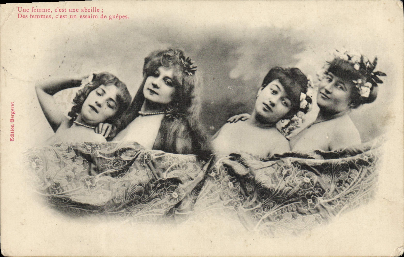 VINTAGE POSTCARD Fantasy Women