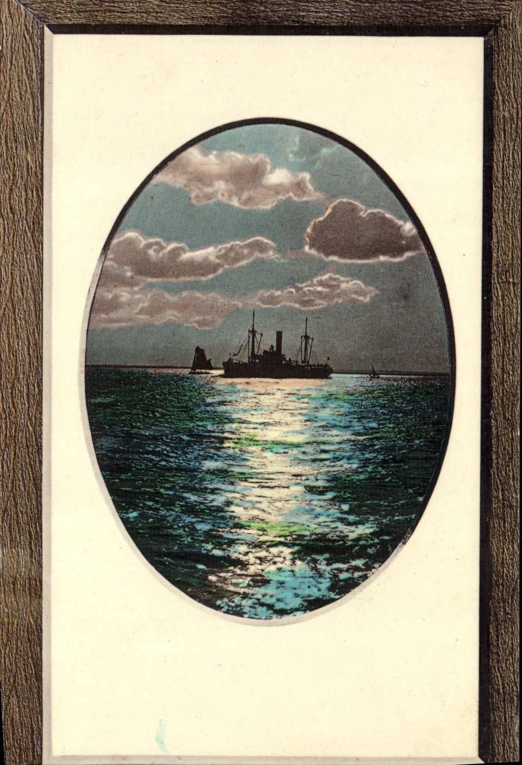 VINTAGE POSTCARD Fantasy Boat