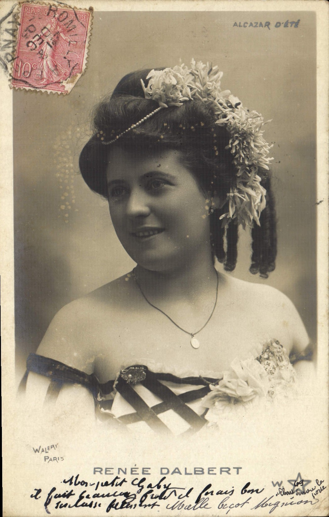 CPA Fantaisie Femme Renee Dalbert