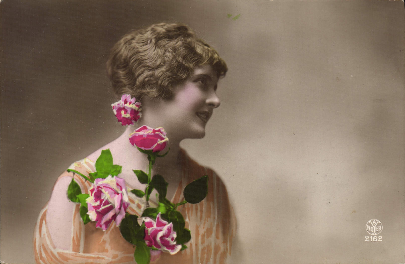 VINTAGE POSTCARD Fantasy Woman