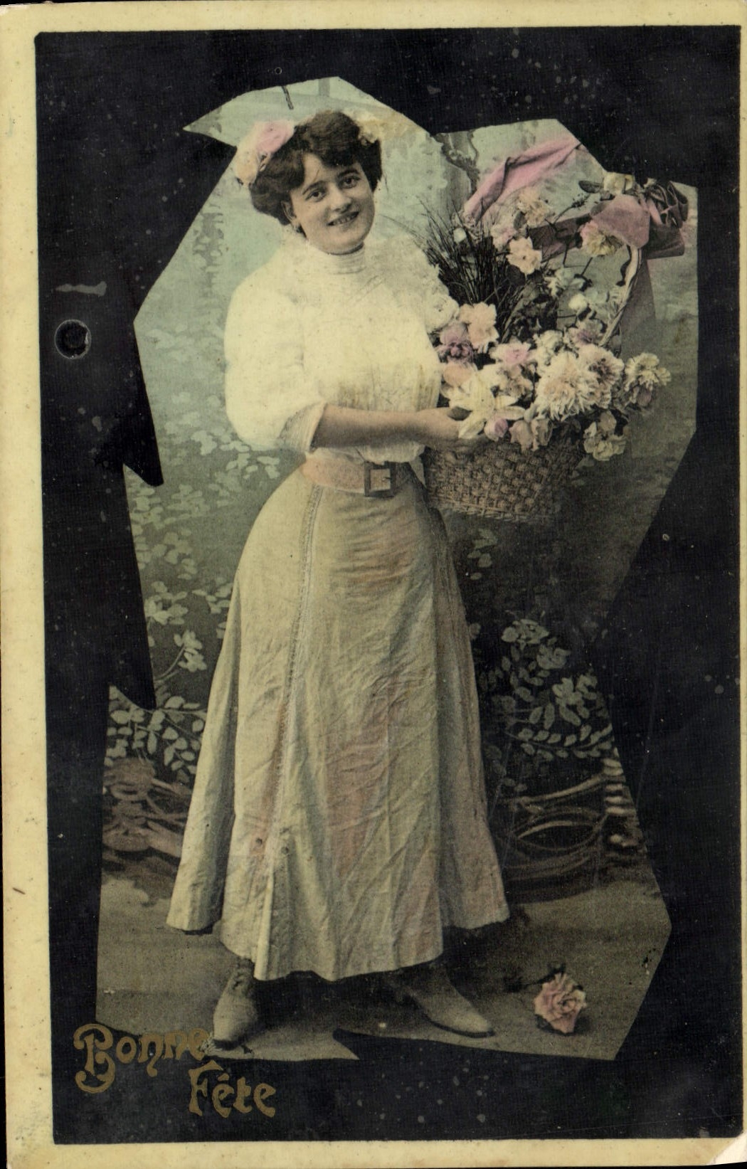 VINTAGE POSTCARD Fantasy Woman