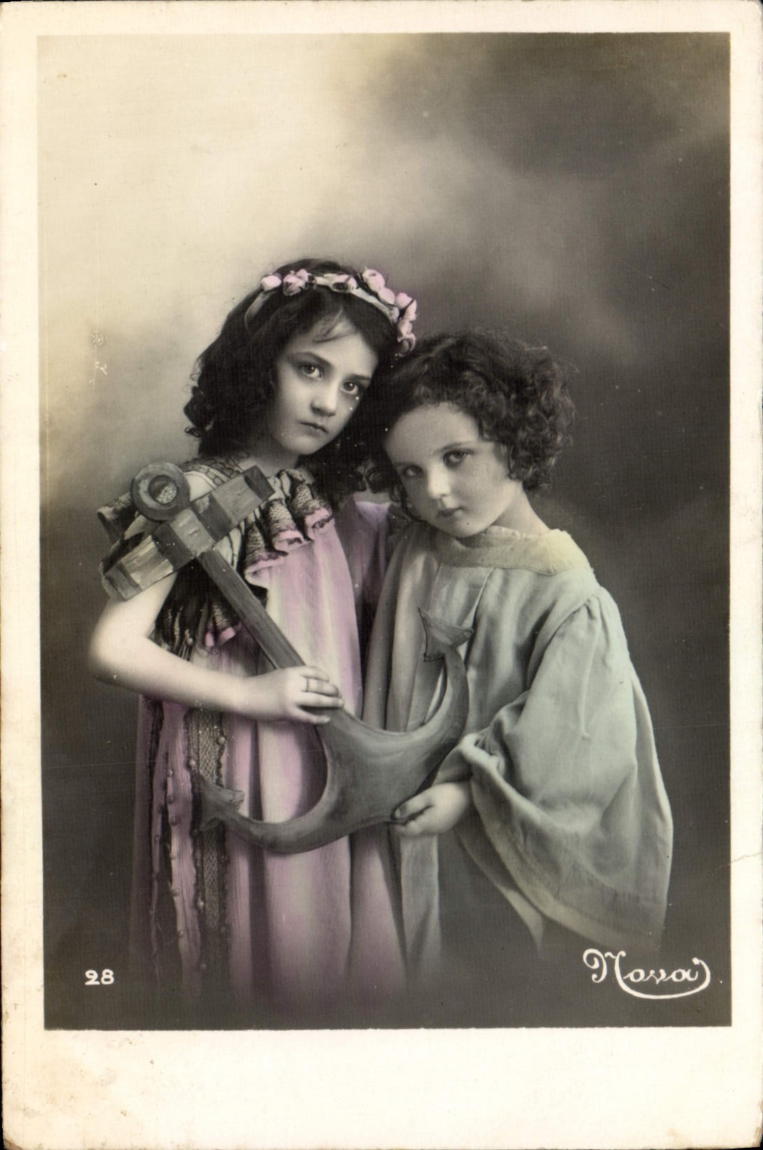 CPA Fantaisie Enfants Ancre de marine