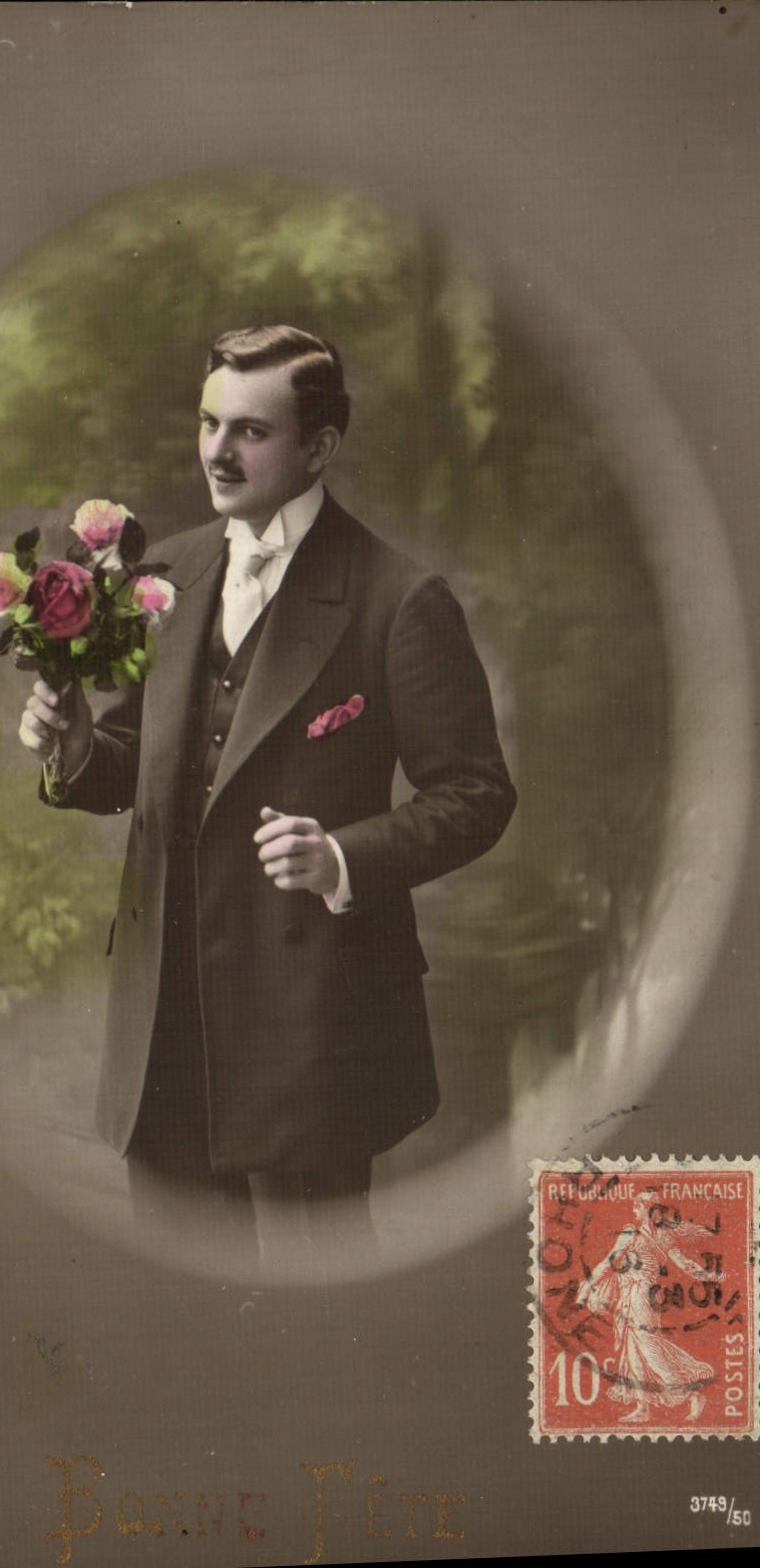 VINTAGE POSTCARD Fantasy Man