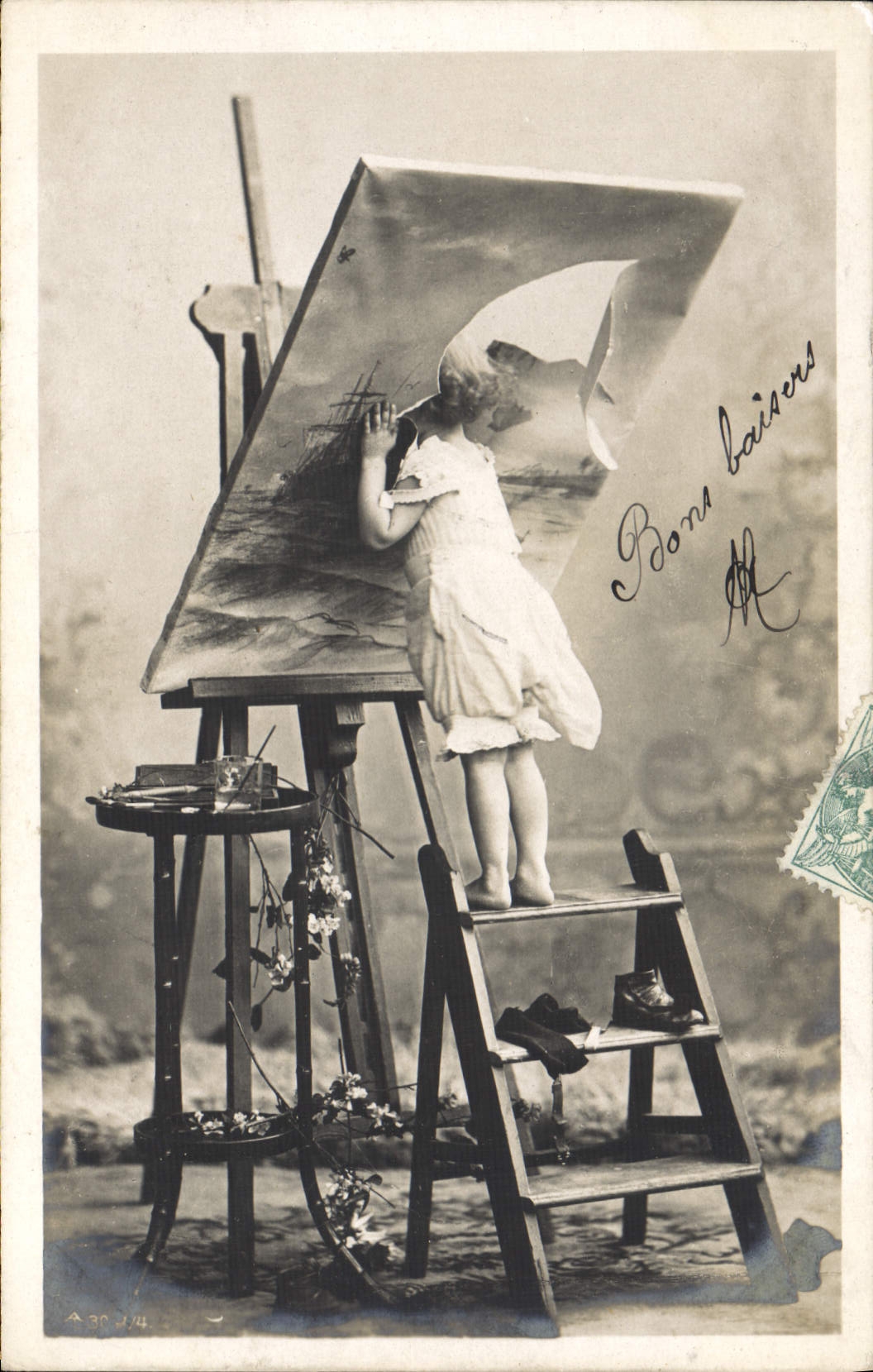 VINTAGE POSTCARD Fantasy Child