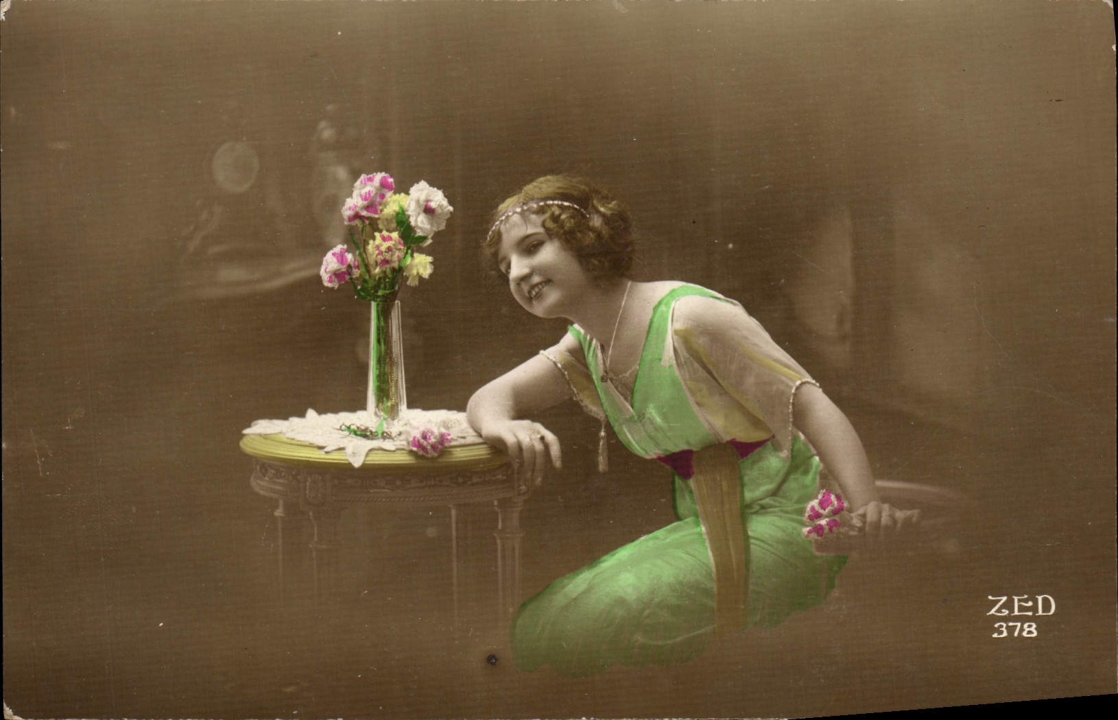 VINTAGE POSTCARD Fantasy Woman