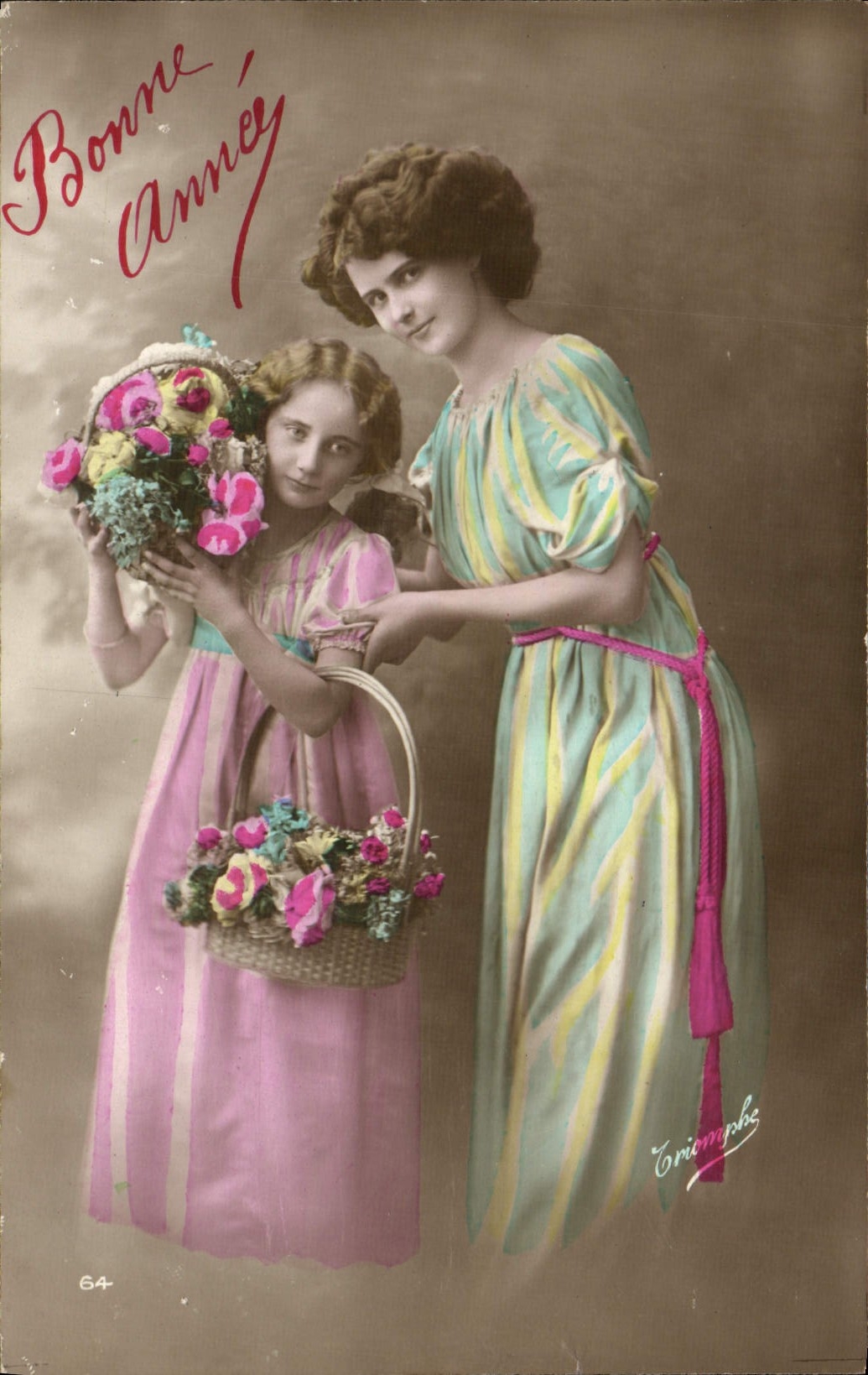 VINTAGE POSTCARD Fantasy Child wife