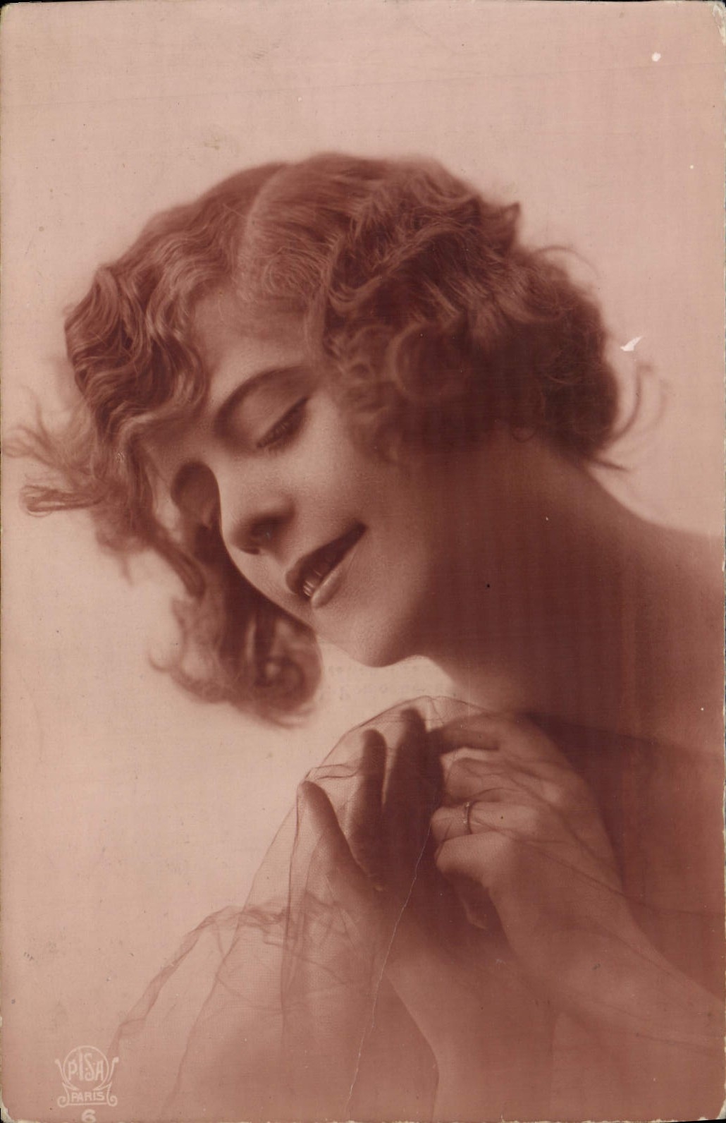 VINTAGE POSTCARD Fantasy Woman