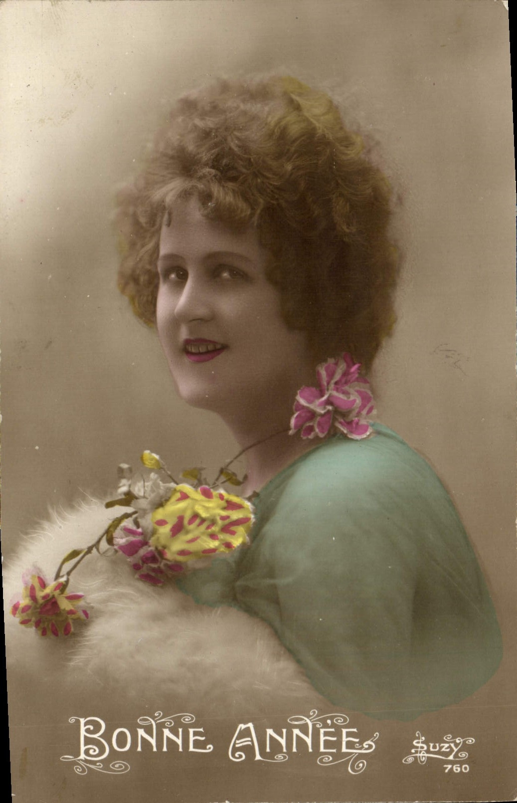 VINTAGE POSTCARD Fantasy Woman