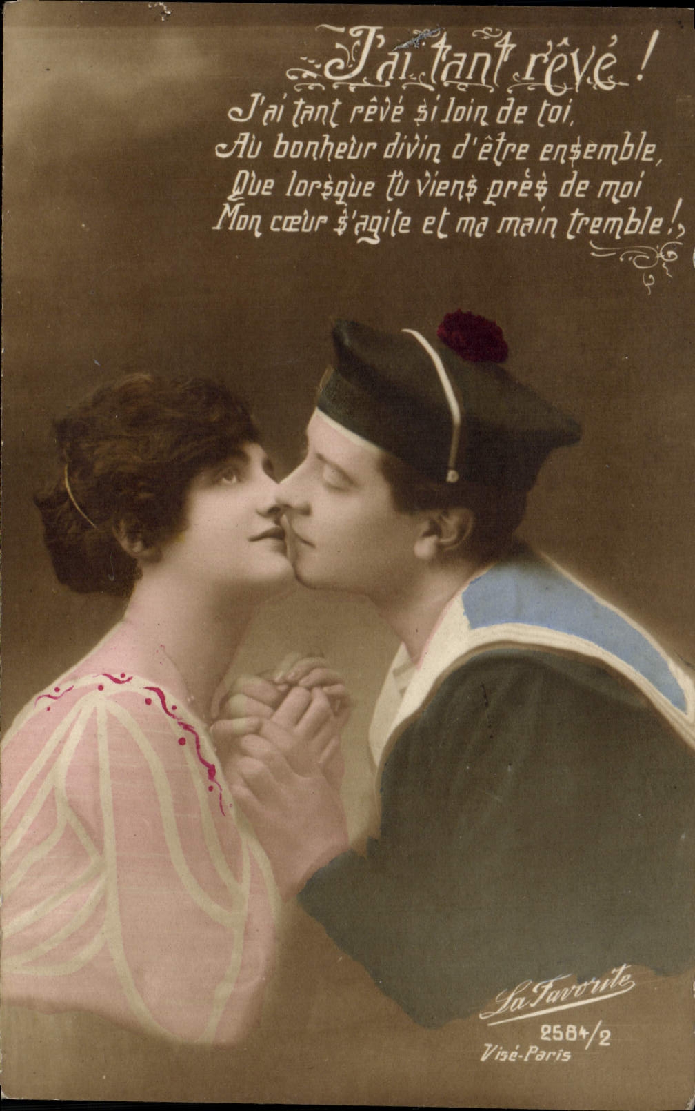 VINTAGE POSTCARD Fantasy Marine Man