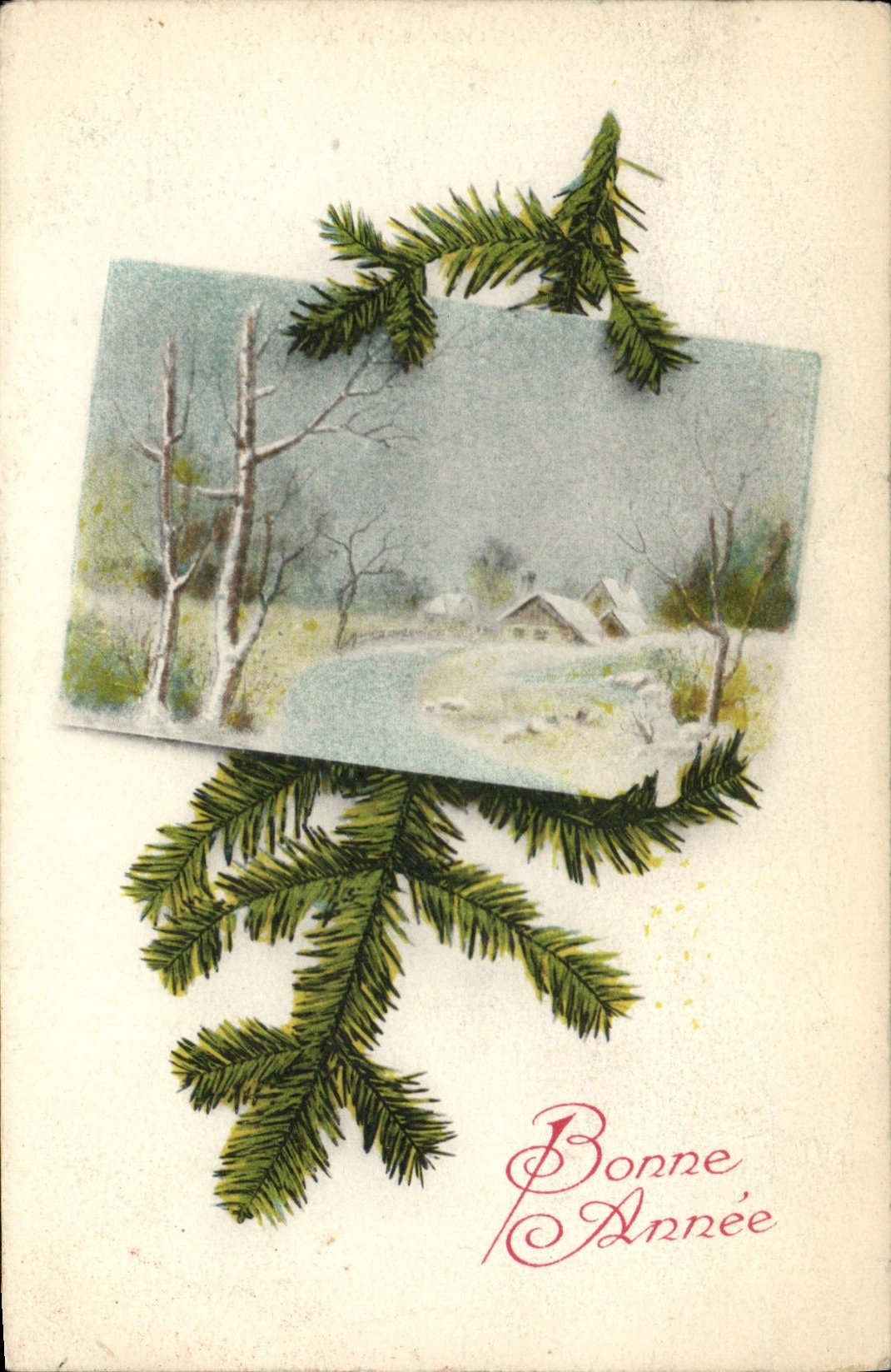 VINTAGE POSTCARD Fantasy Happy New Year