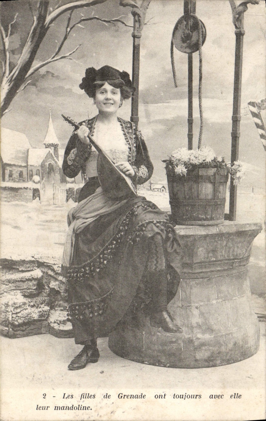 CPA Fantaisie Femme Les filles de Grenade