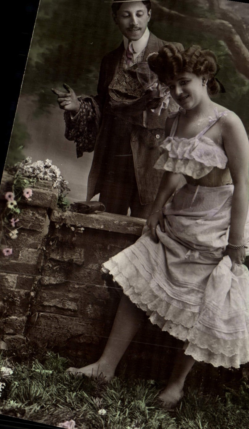 VINTAGE POSTCARD Fantasy Woman