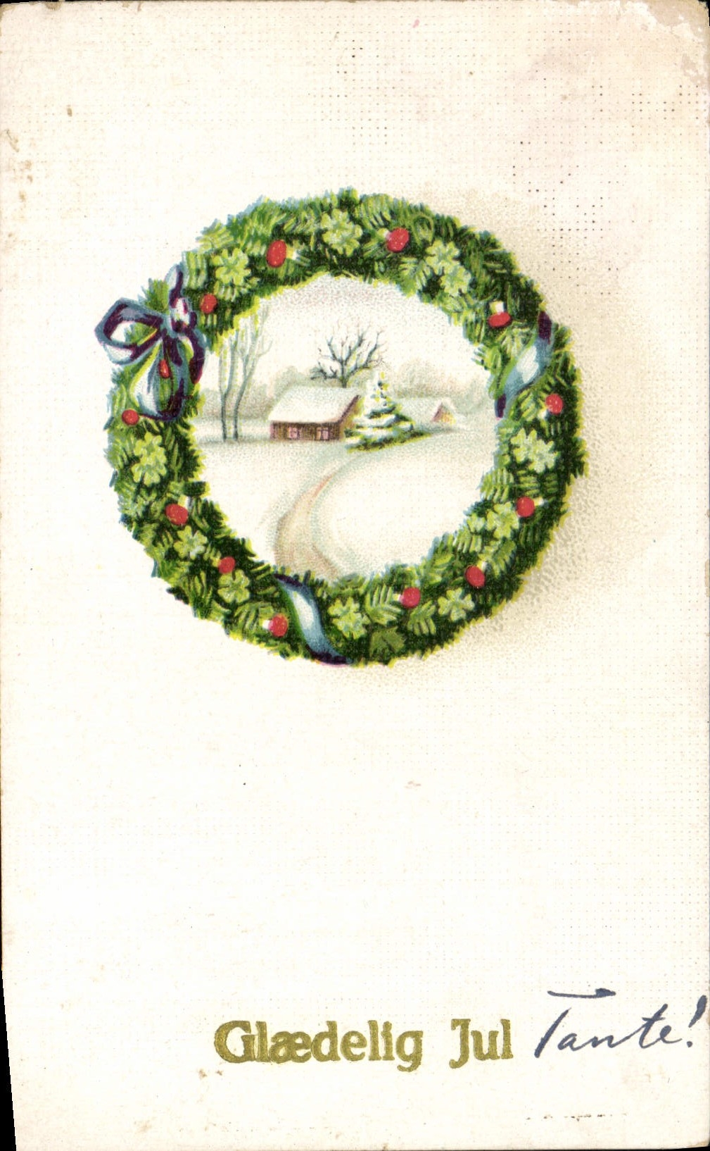 Flores de la fantasía de la POSTAL de la VENDIMIA