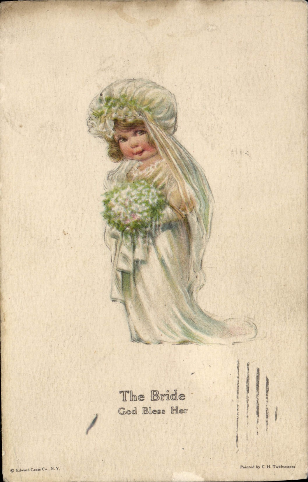 Unión de la mujer de la fantasía de la POSTAL de la VENDIMIA