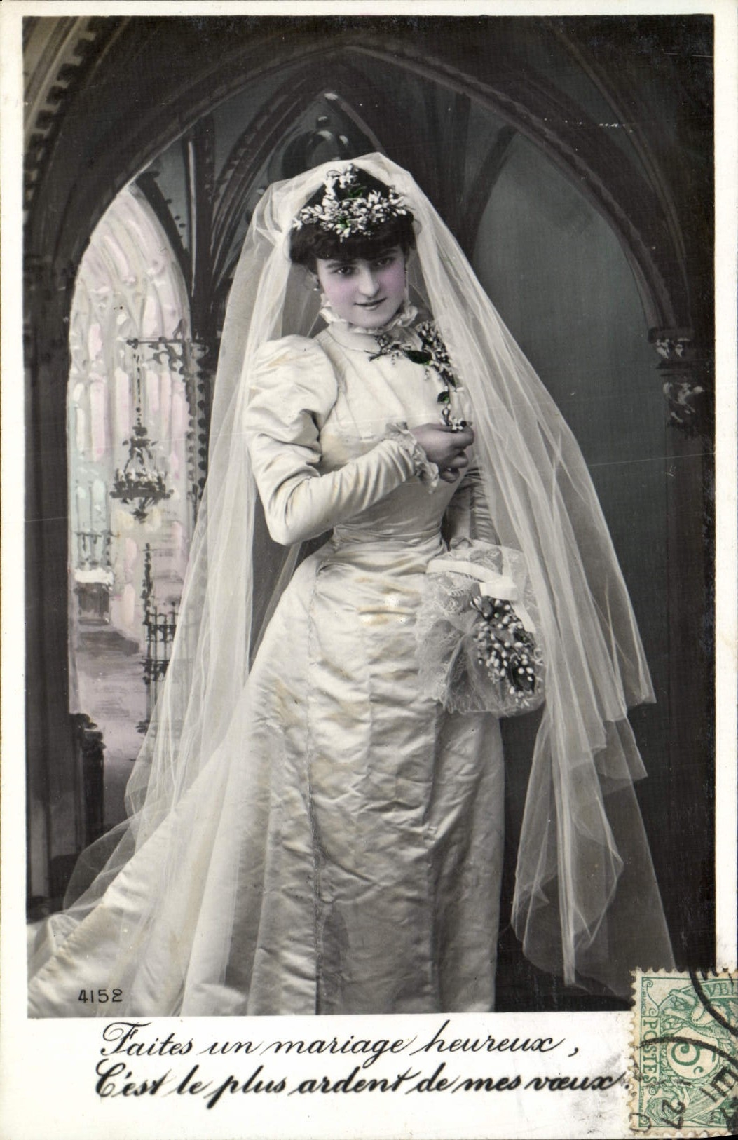 Unión de la mujer de la fantasía de la POSTAL de la VENDIMIA