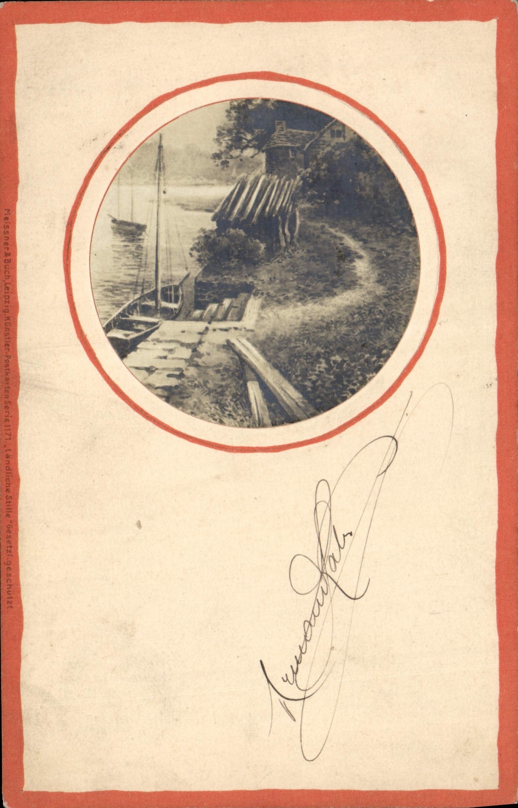 CPA Fantaisie Bord de Seine 