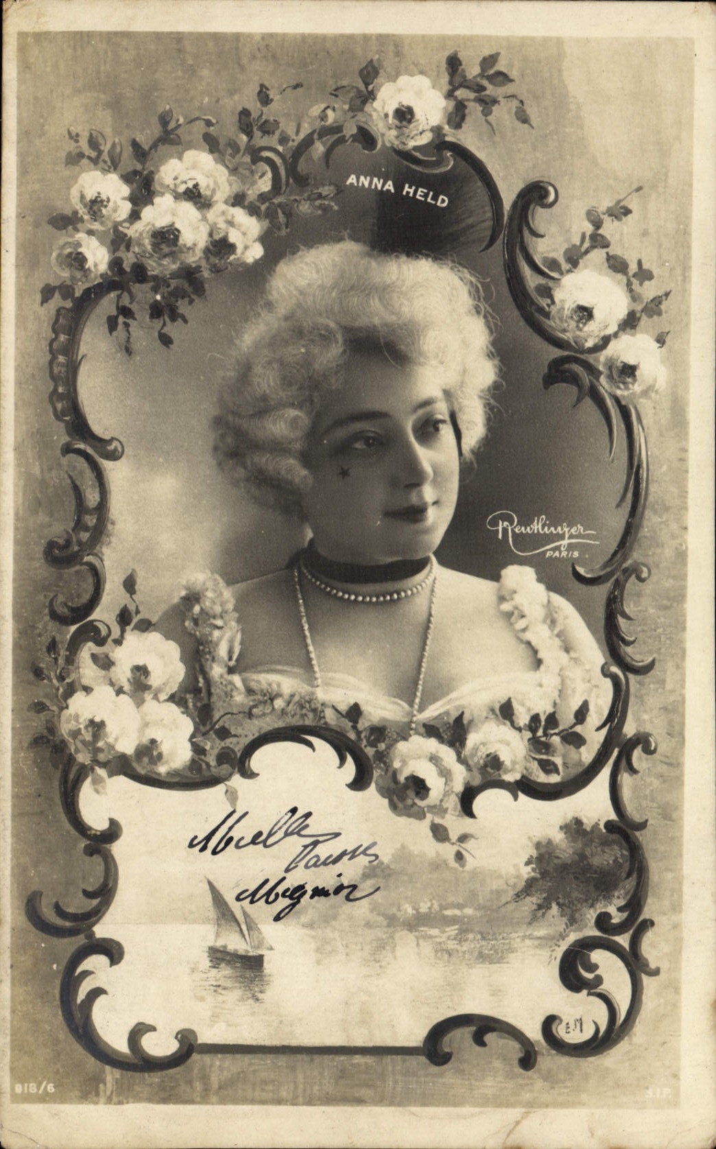 CPA Fantaisie Femme Anna Held