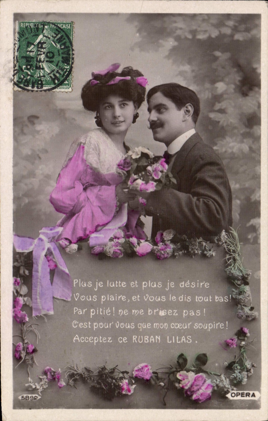 CPA Fantaisie Femme Opera