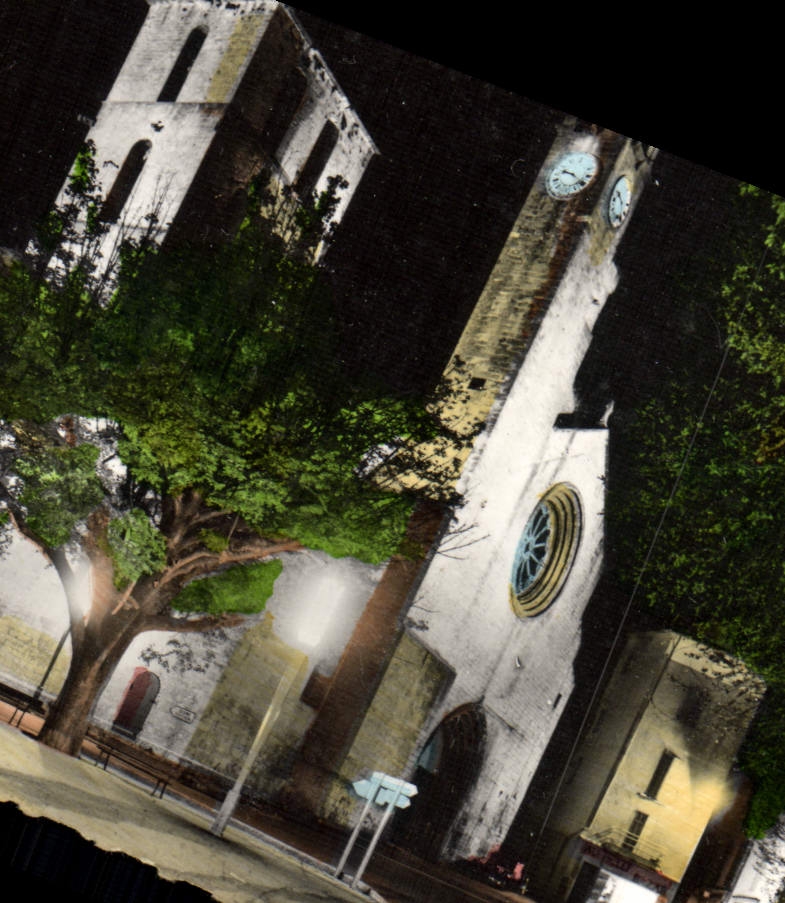 CPM Forcalquier La Cathedrale illuminee