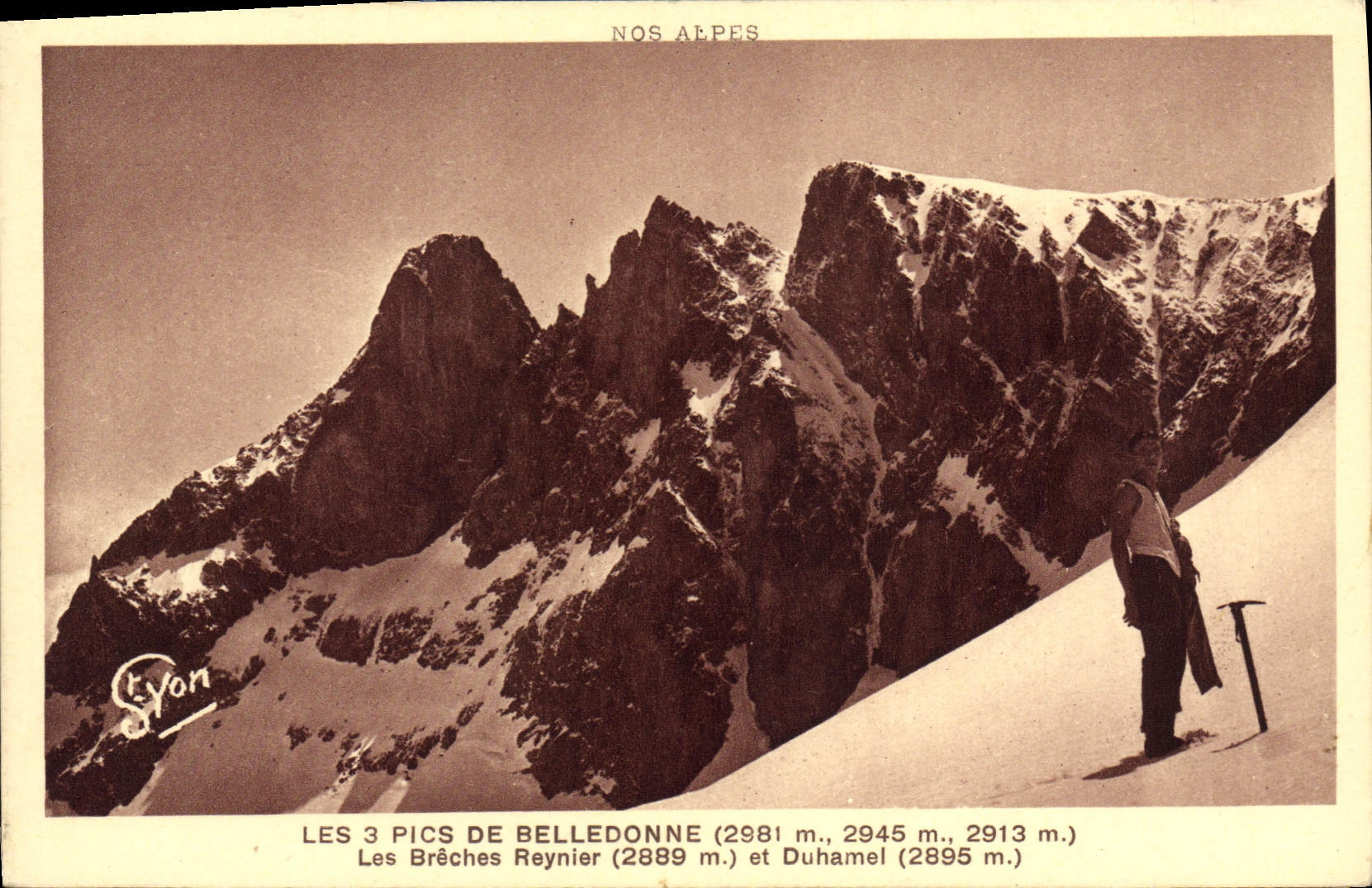 CPA Les 3 pics De Belledonne Les breches Reynier et Duhamel