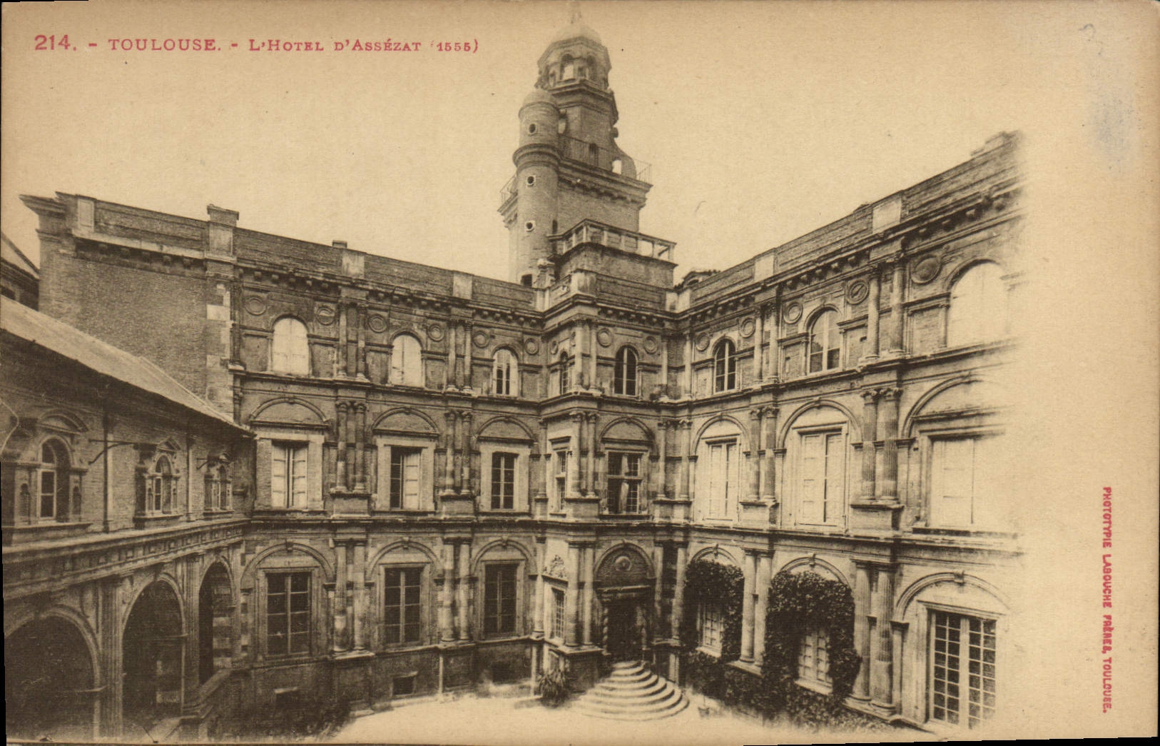 VINTAGE POSTCARD Toulouse the Hotel D' Assezat