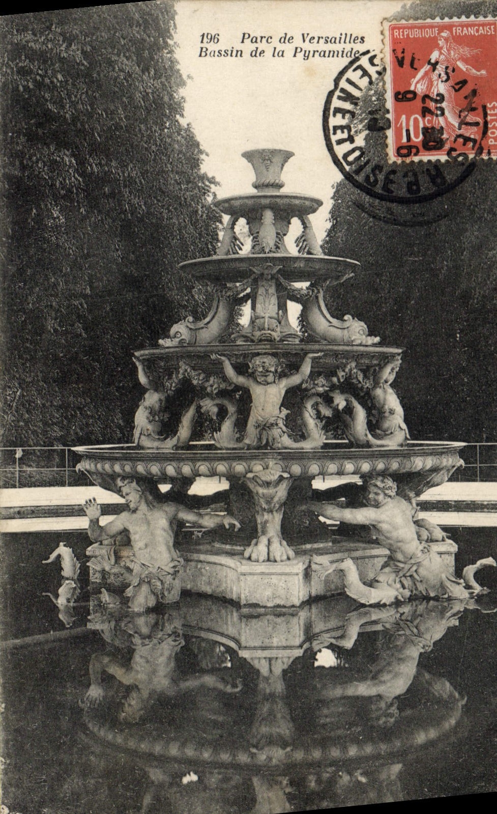 CPA Parc De Versailles Bassin de la pyramide