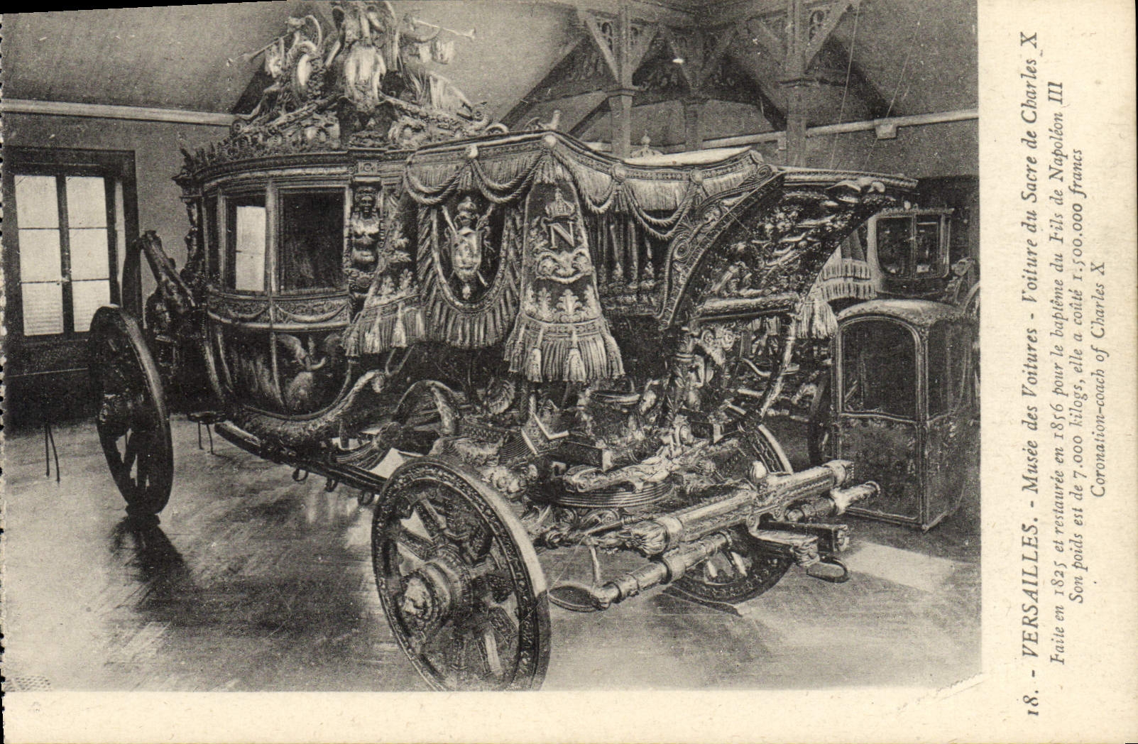 CPA Versailles Musee Des Voitures Voiture Du Sacre De Charles X