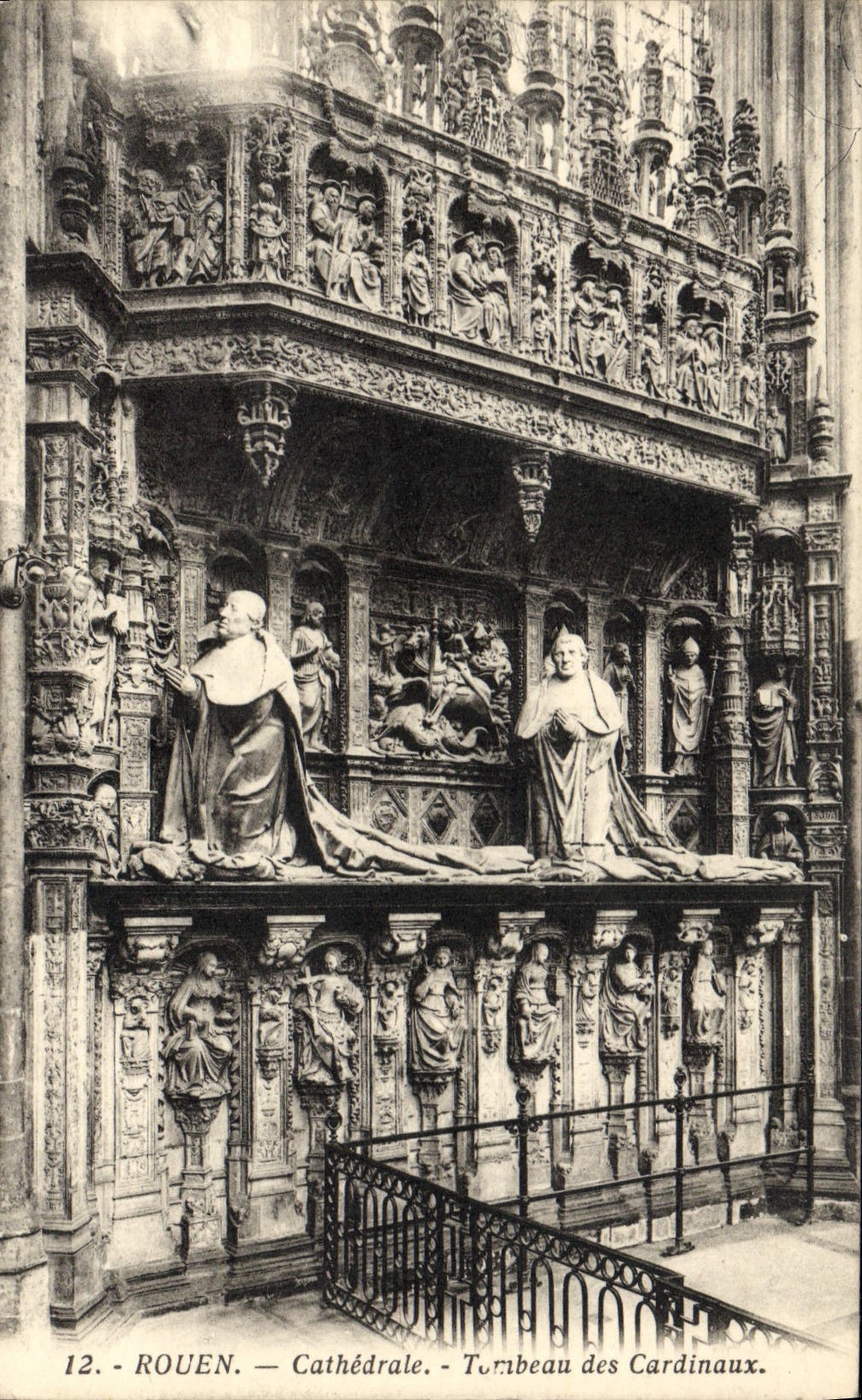 CPA Rouen Cathedrale Tombeau Des Cardinaux