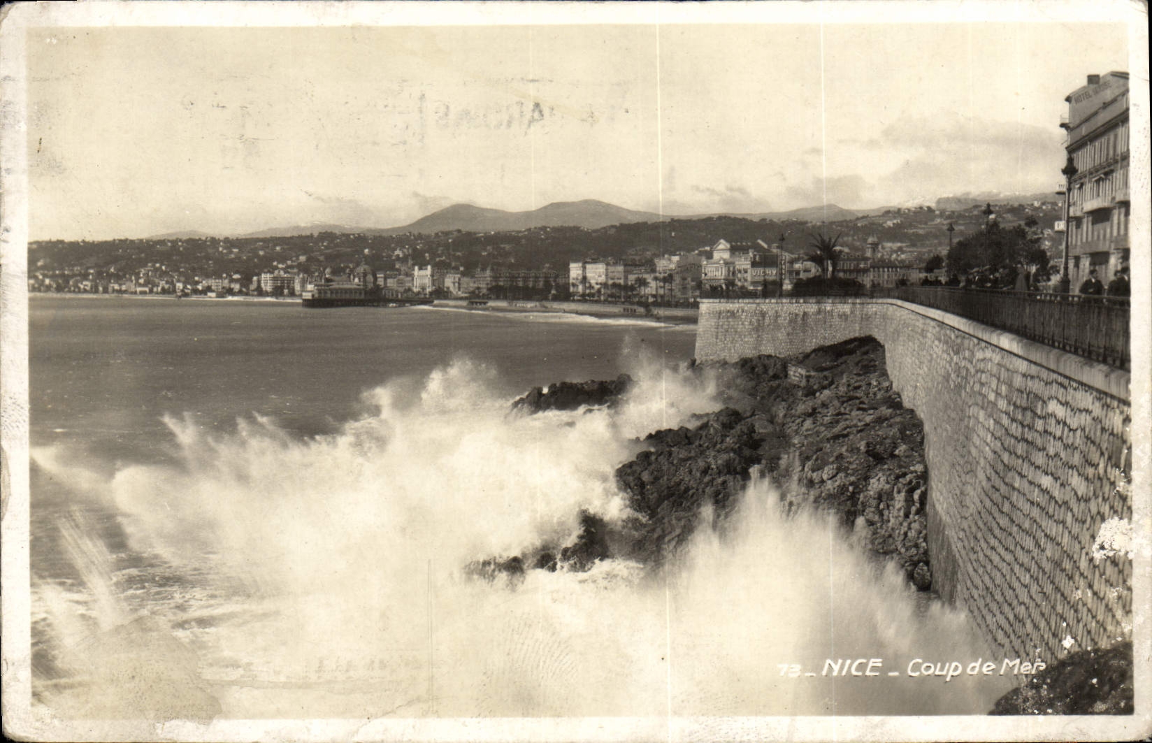 VINTAGE POSTCARD Nice Heavy swell