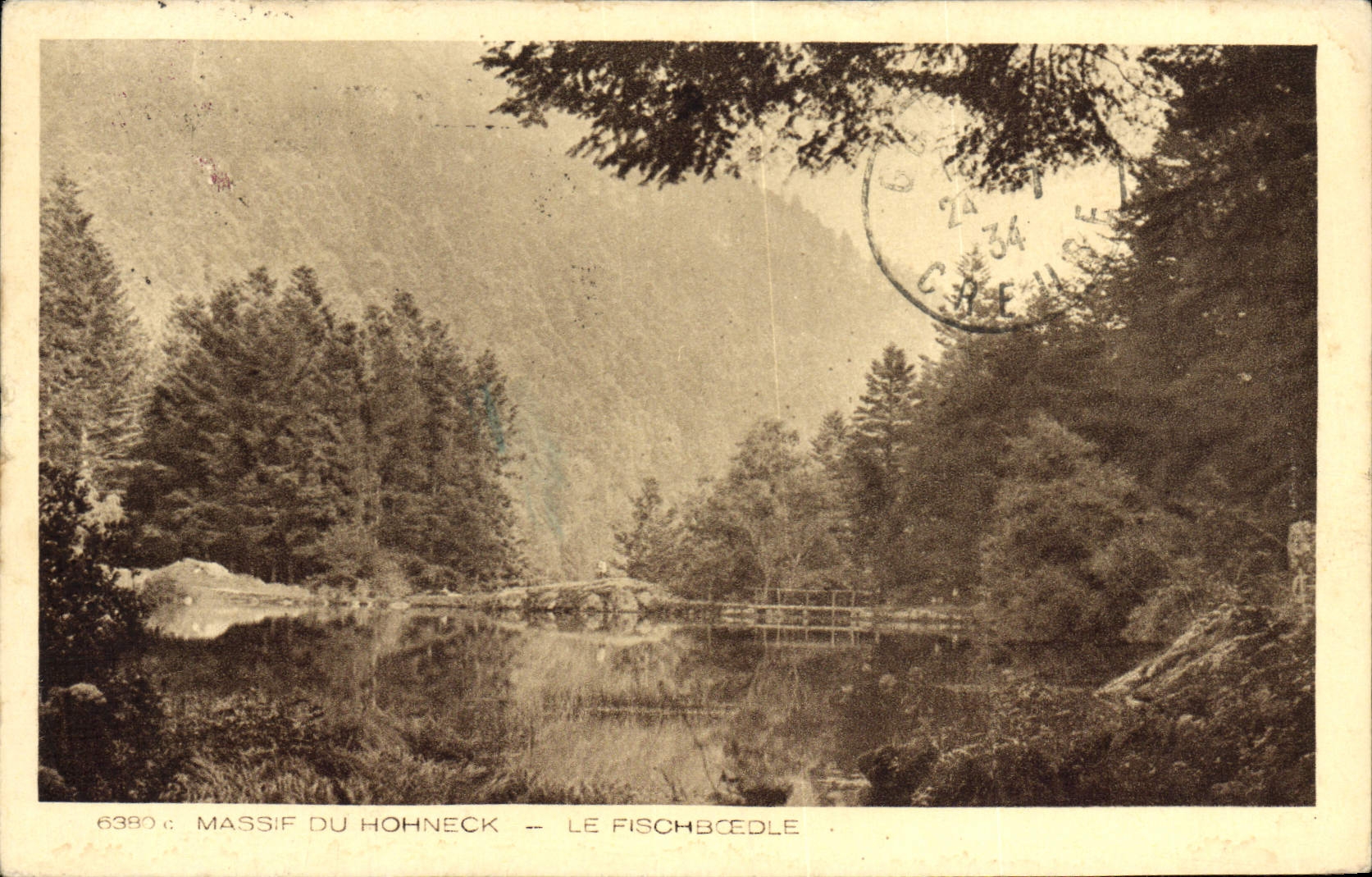 VINTAGE POSTCARD Massive Of Hohneck Fischboedle