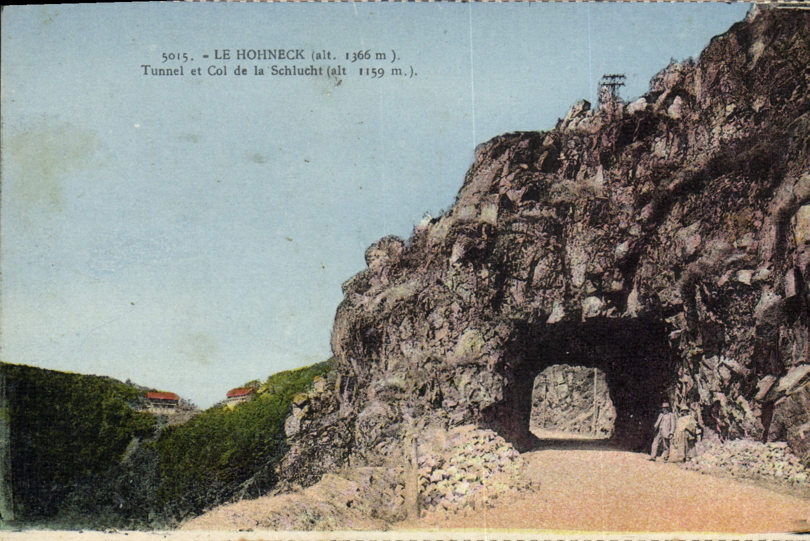 VINTAGE POSTCARD Hohneck Tunnel And Col Of Schlucht