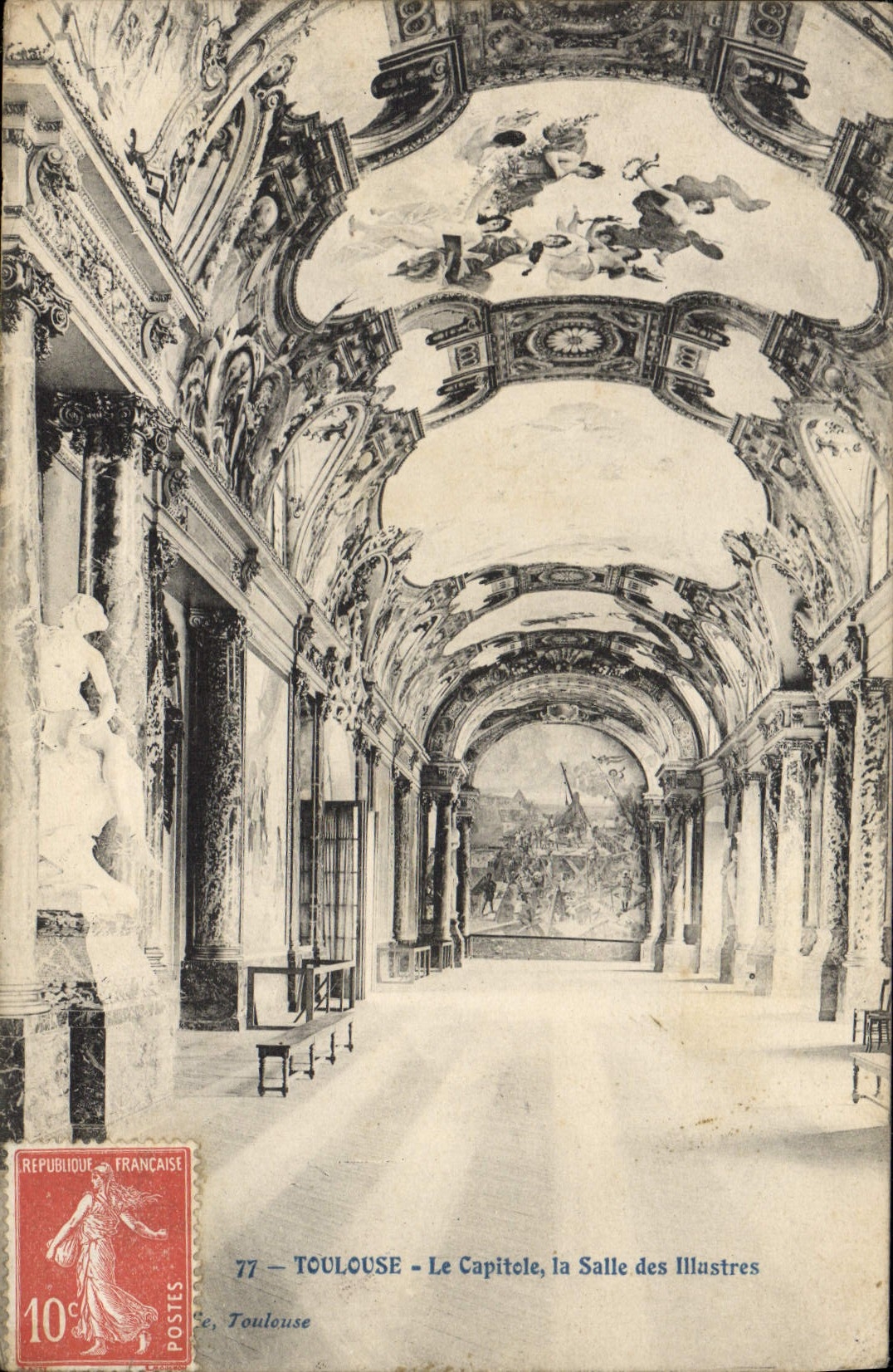 CPA Toulouse Le Capitole La Salle Des Illustres