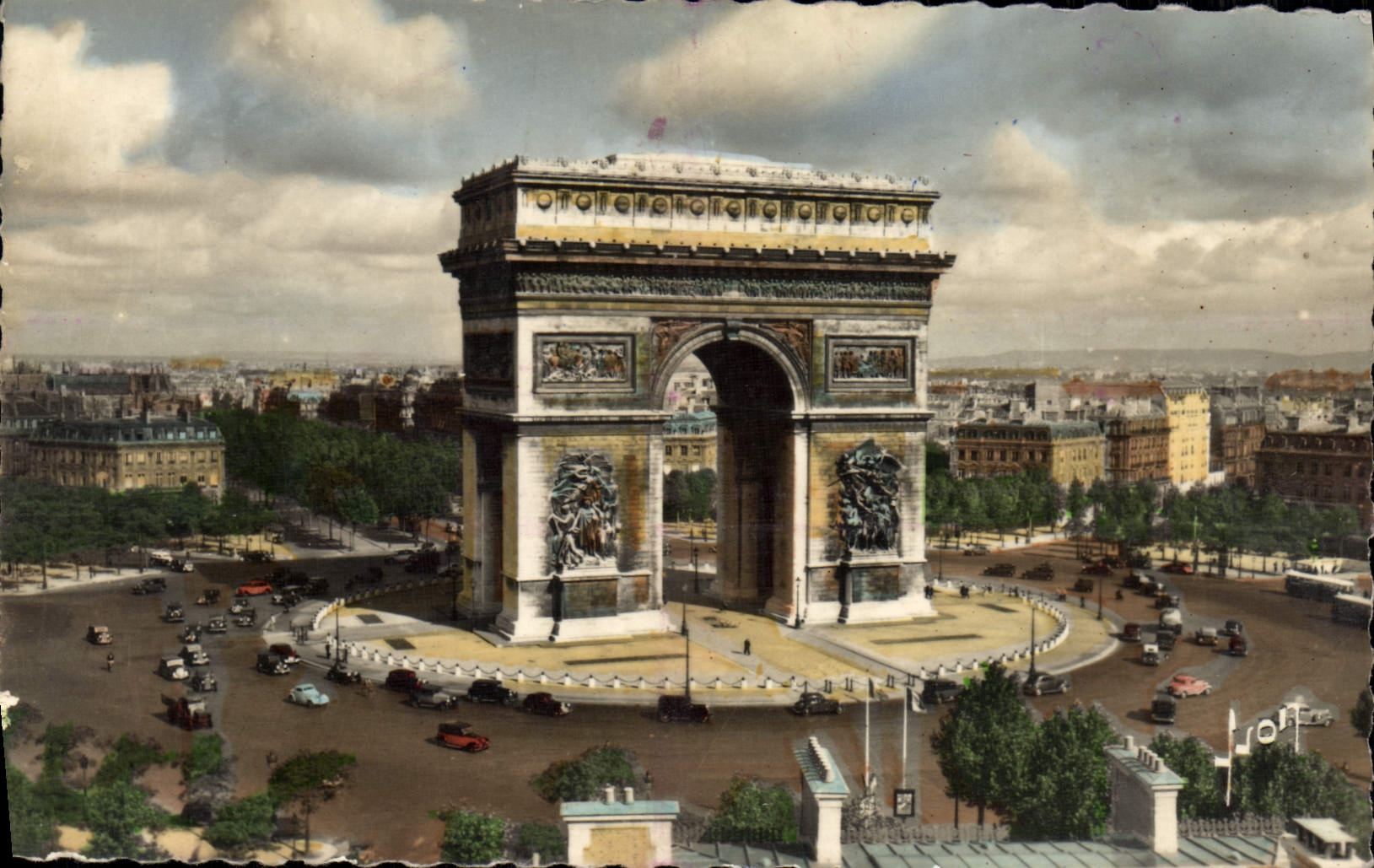 POSTAL MODERNA París Arc de Triomphe De I' Etoile