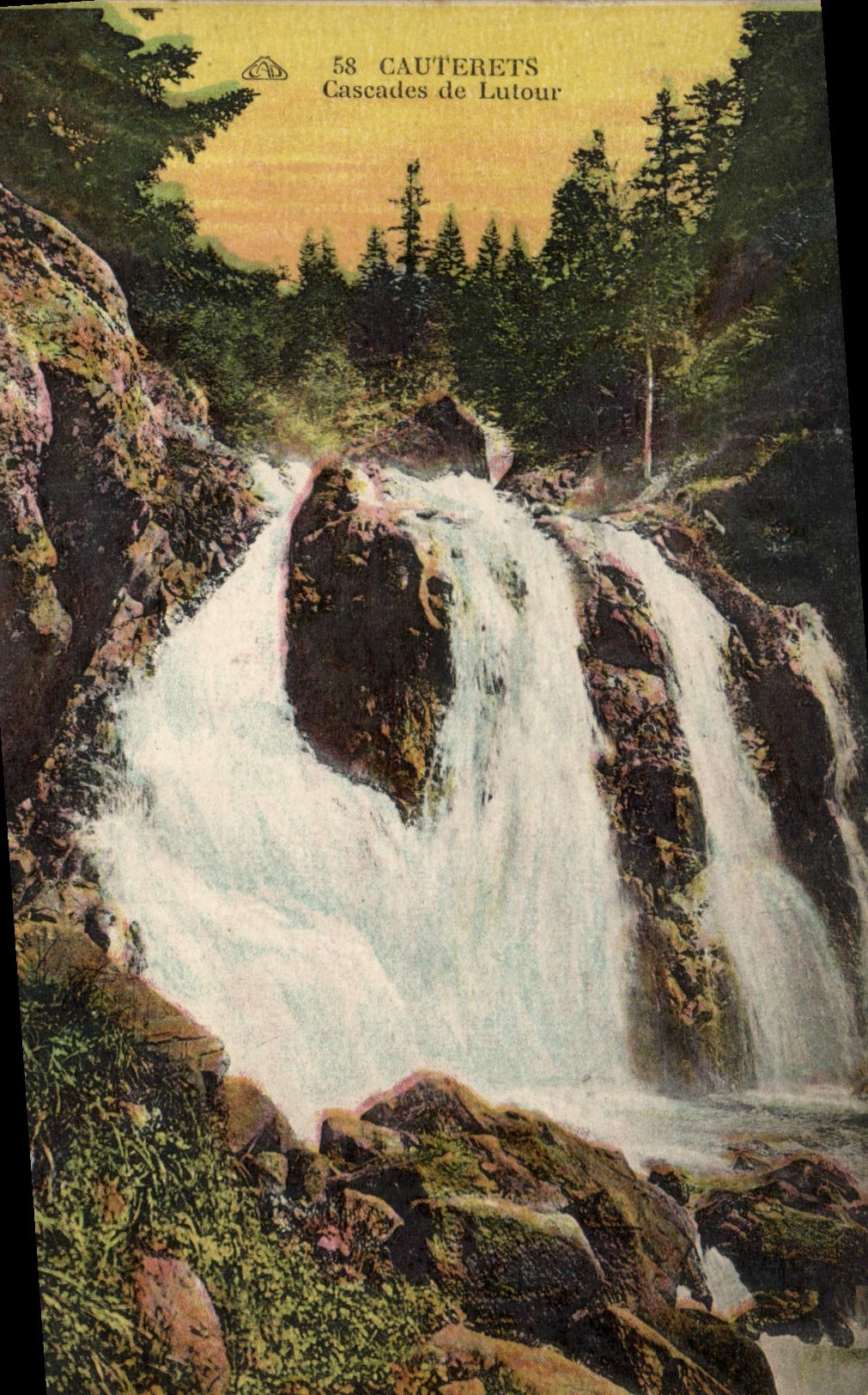 CPA Cauterets Cascades de Lutour