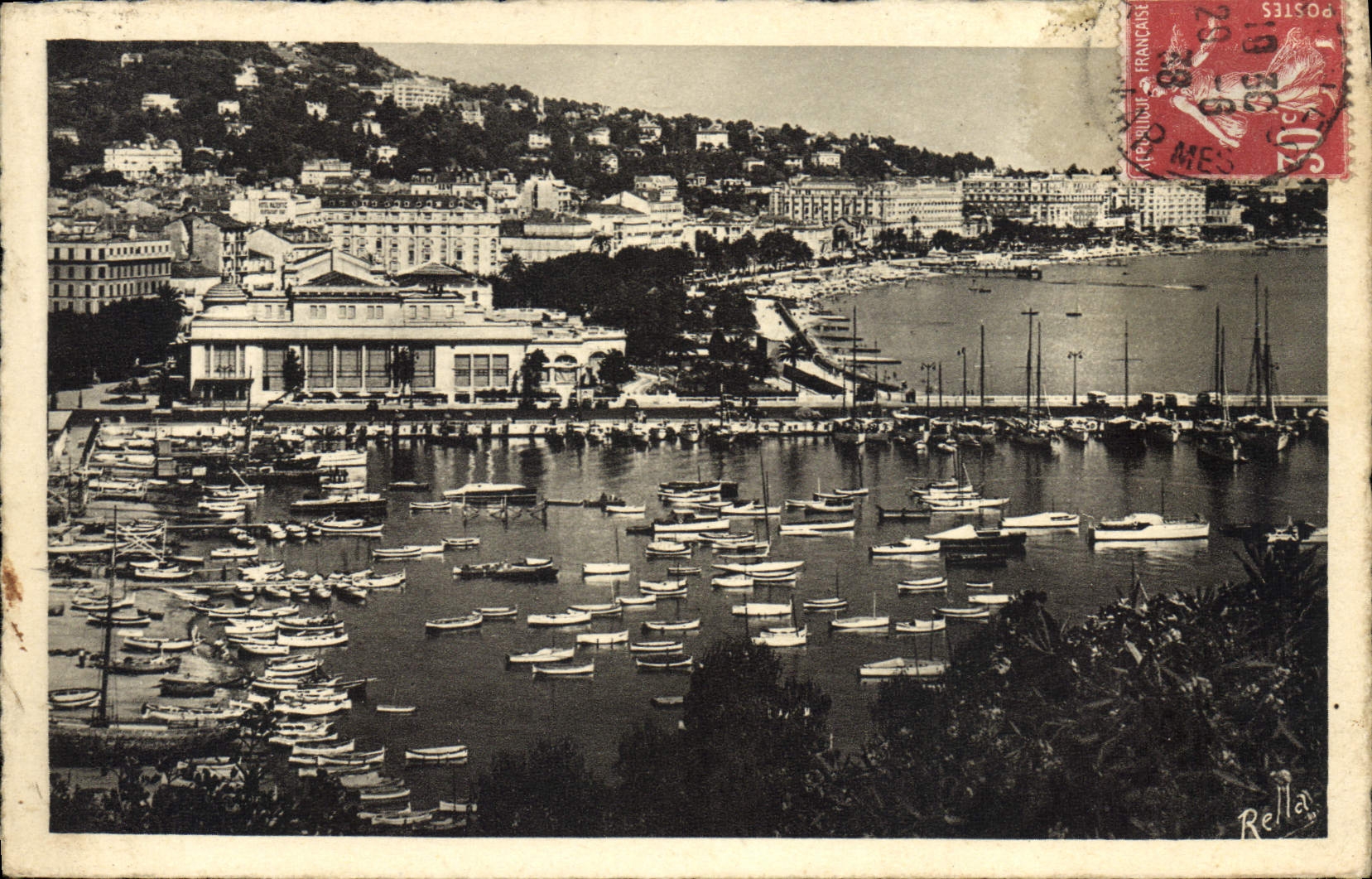 CPA Cannes Vue d'ensemble prise du Mont Chevalier