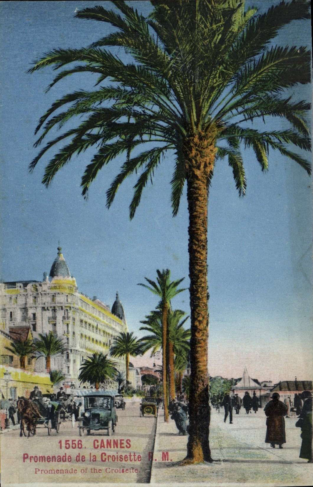 VINTAGE POSTCARD Cannes Walk of the Small cross