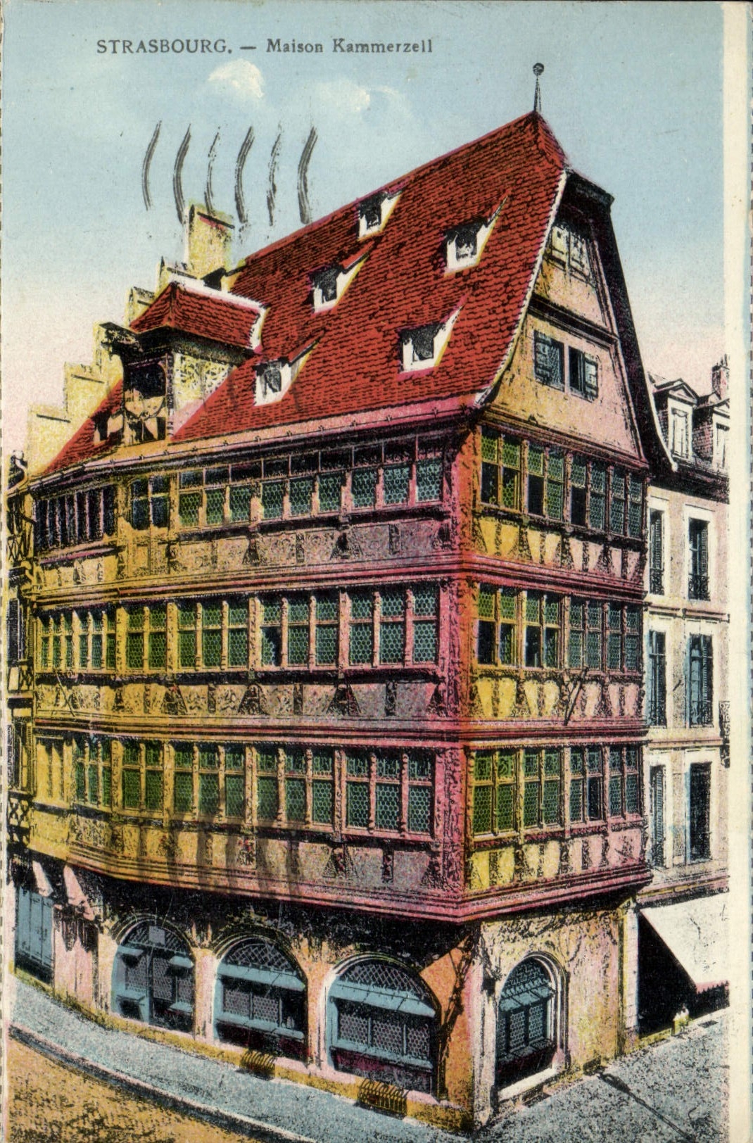 VINTAGE POSTCARD Strasbourg Kammerzell House