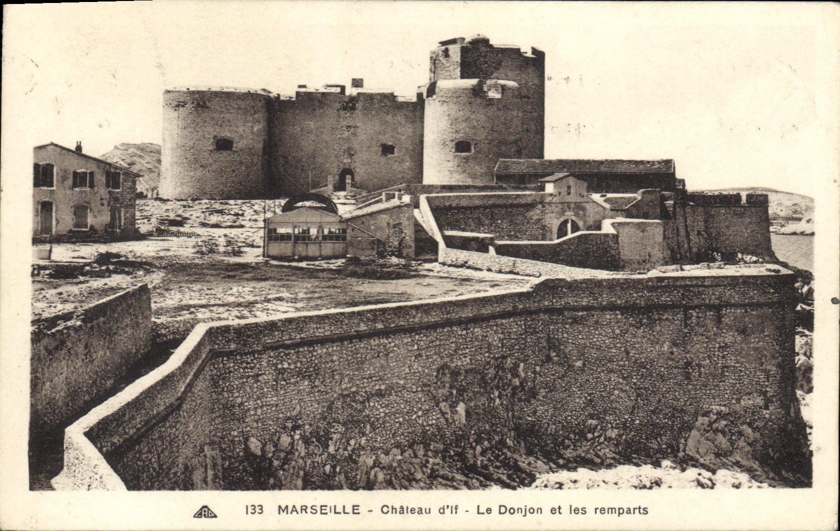 CPA Marseille Chateau d'If Le Donjon et les Remparts