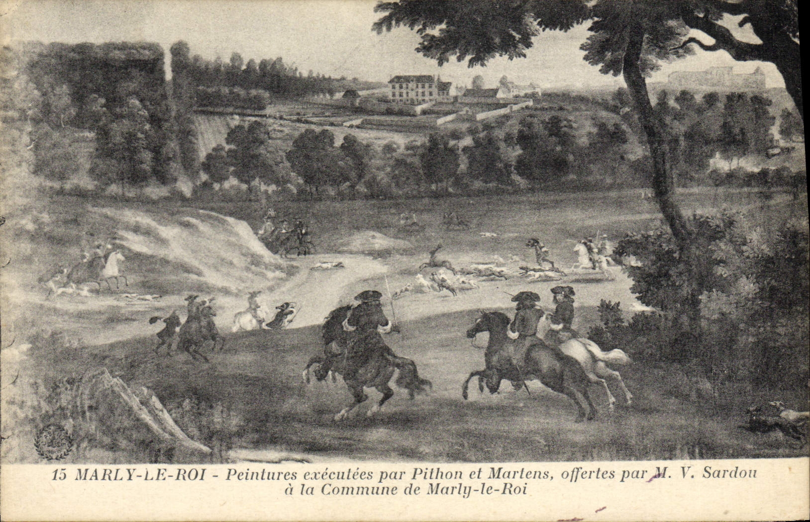 CPA Marly Le Roi Peintures Executees Par Pithon et Martens 