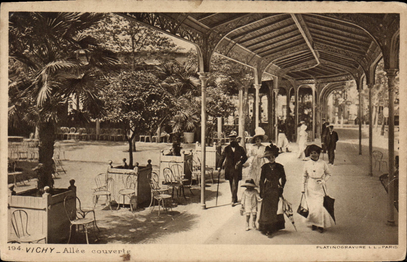 VINTAGE POSTCARD Vichy Gone Covered