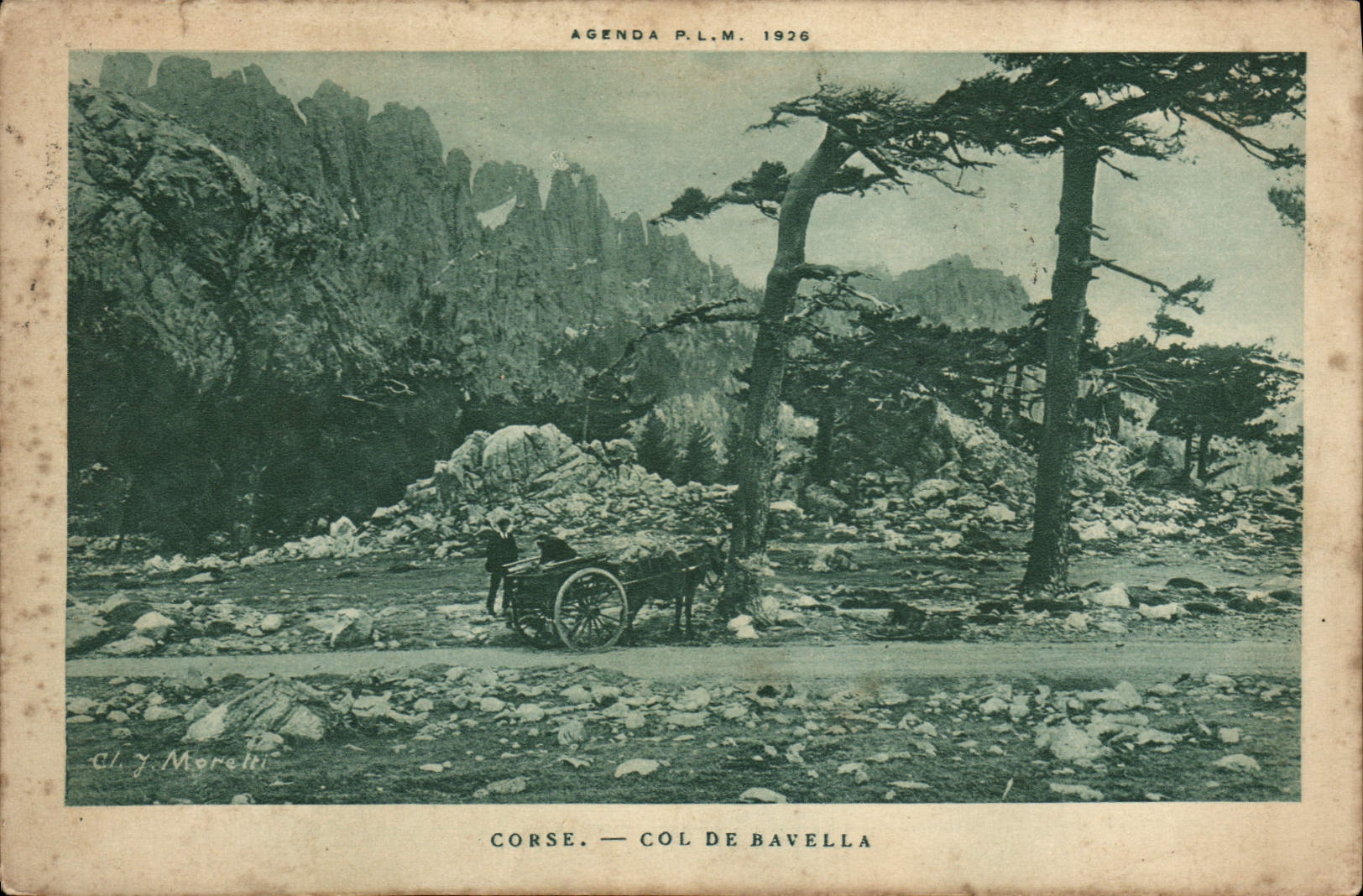 POSTAL Córcega Collar De Bavella Córcega de la VENDIMIA