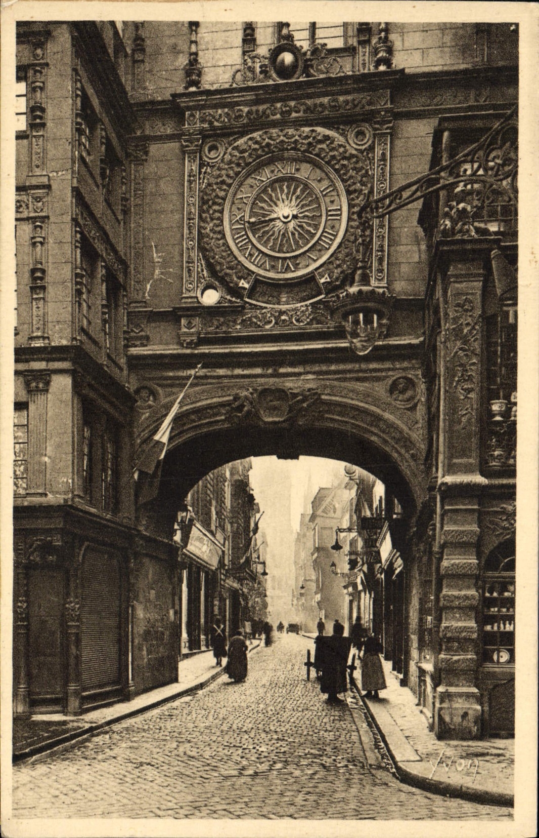 CPA Rouen La Grosse Horloge