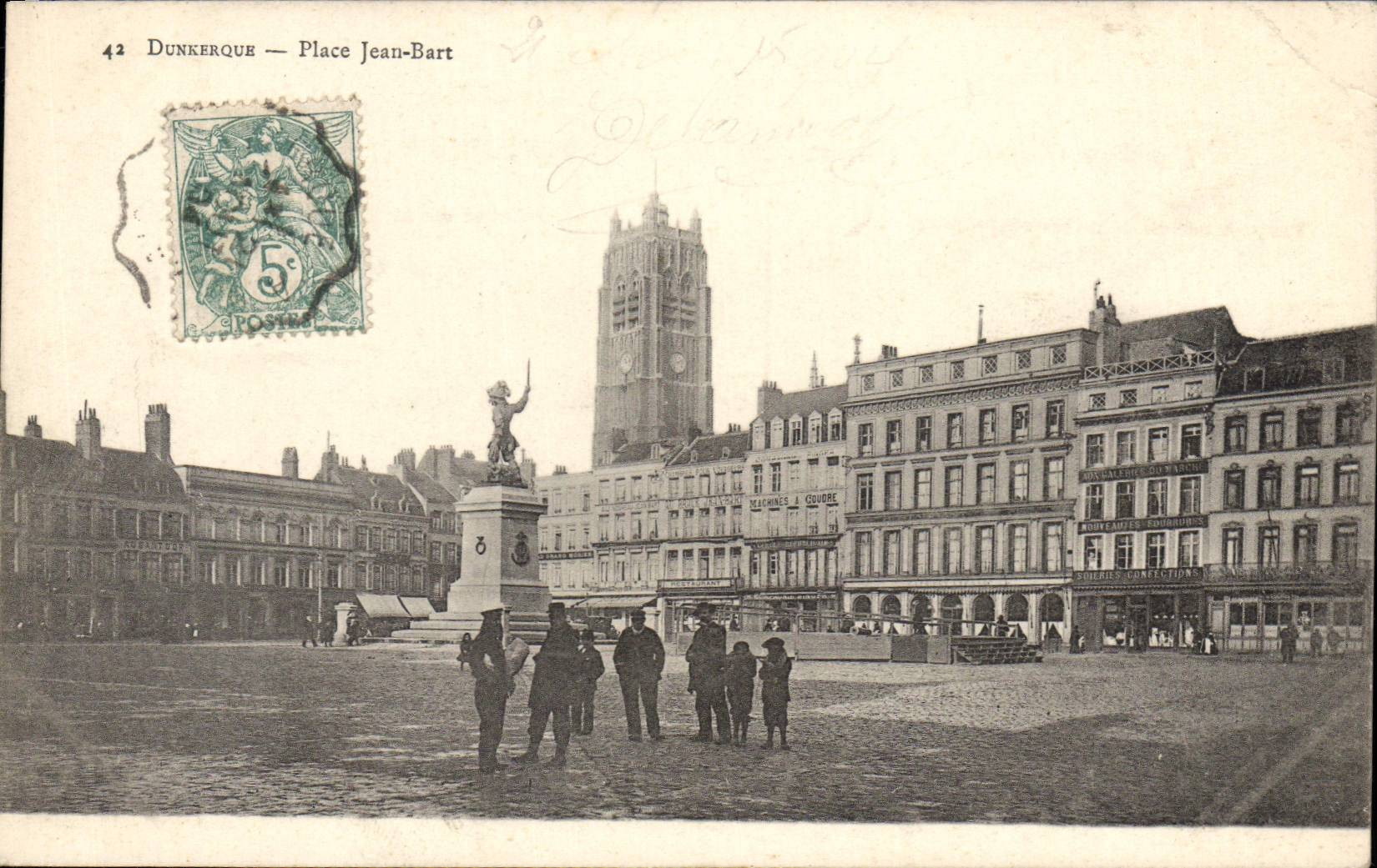 CPA Dunkerque Place Jean Bart