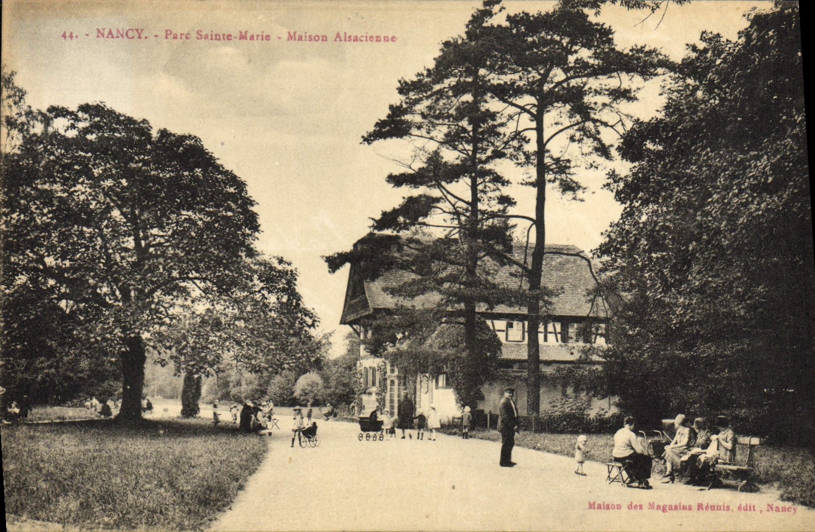 CPA Nancy Parc Sainte Marie Maison Alsacienne