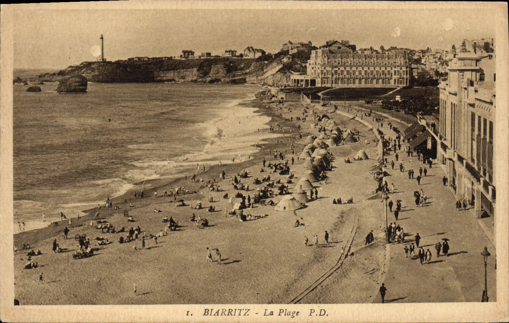 CPA Biarritz La Plage